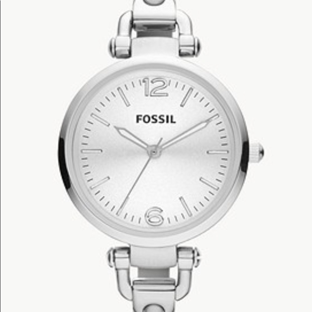 💥FOSSIL GEORGIA STAINLESS STEEL WOMEN’S WATCH & TIN💥